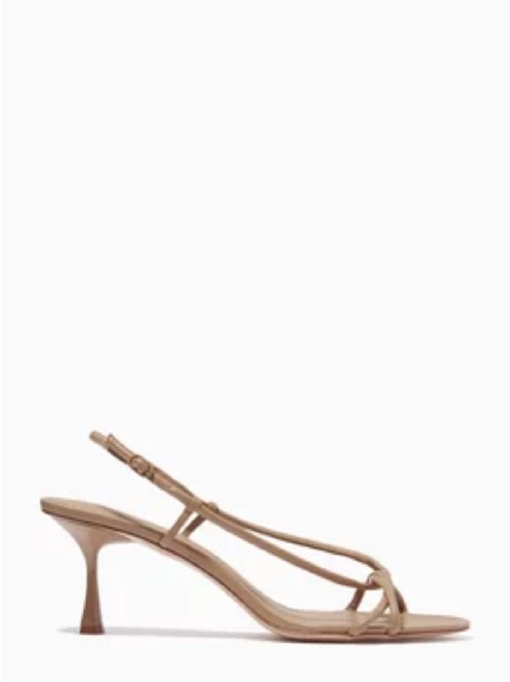 Studio Amelia Entwined Buff Leather Kitten Heels Size 38